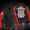 MLB Atlanta Braves Black Red World Champions Baseball Jacket