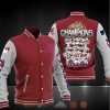MLB Atlanta Braves Maroon White World Champions Baseball Jacket