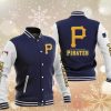 MLB Pittsburgh Pirates Dark Blue White Baseball Jacket