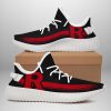 NCAA Rutgers Scarlet Knights Black Red Yeezy Boost Sneakers