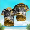 MLB Pittsburgh Pirates Custom Name Sea Wave And Dolphin Hawaiian Shirt