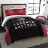 NBA Toronto Raptors Black Red Bedding Set