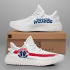 NBA Washington Wizards White Logo Yeezy Boost Sneakers