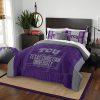 NCAA TCU Horned Frogs Texas Christian University Bedding Set