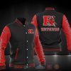 NCAA Rutgers Scarlet Knights Black Red Baseball Jacket