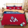 NCAA Fresno State Bulldogs Red Bedding Set