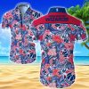 NBA Washington Wizards Tropical Flower Multi Logo Hawaiian Shirt