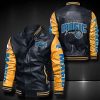 NBA Orlando Magic Black Yellow Leather Bomber Jacket