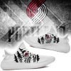 NBA Portland Trail Blazers White Scratch Yeezy Boost Sneakers