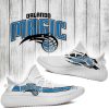 NBA Orlando Magic White Blue Scratch Yeezy Boost Sneakers