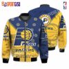 NBA Indiana Pacers Blue Gold Half Style Bomber Jacket