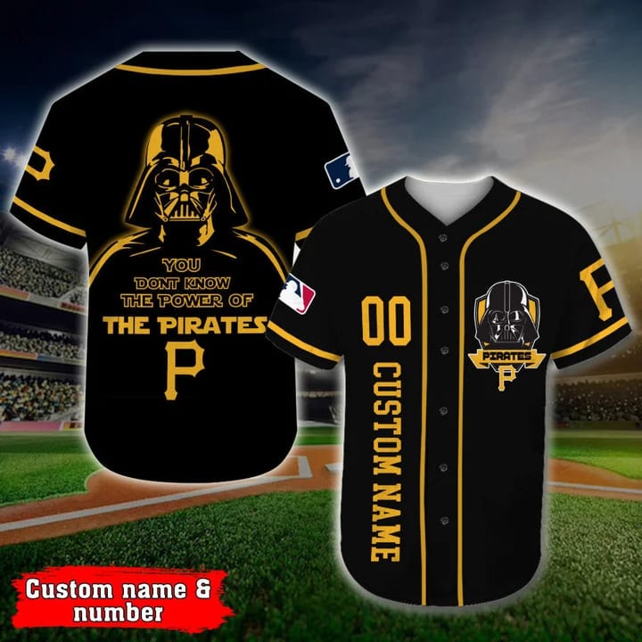 MLB Pittsburgh Pirates Custom Name Number Darth Vader Star Wars Baseball Jersey MLB Pittsburgh Pirates Custom Name Number Darth Vader Star Wars Baseball Jersey