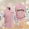 MLB San Francisco Giants Pink White Baseball Jacket