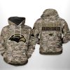 NCAA Southern Miss Golden Eagles Camo Veteran Pullover Hoodie