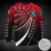 NBA Toronto Raptors Red Black Gradient Curves Sweatshirt