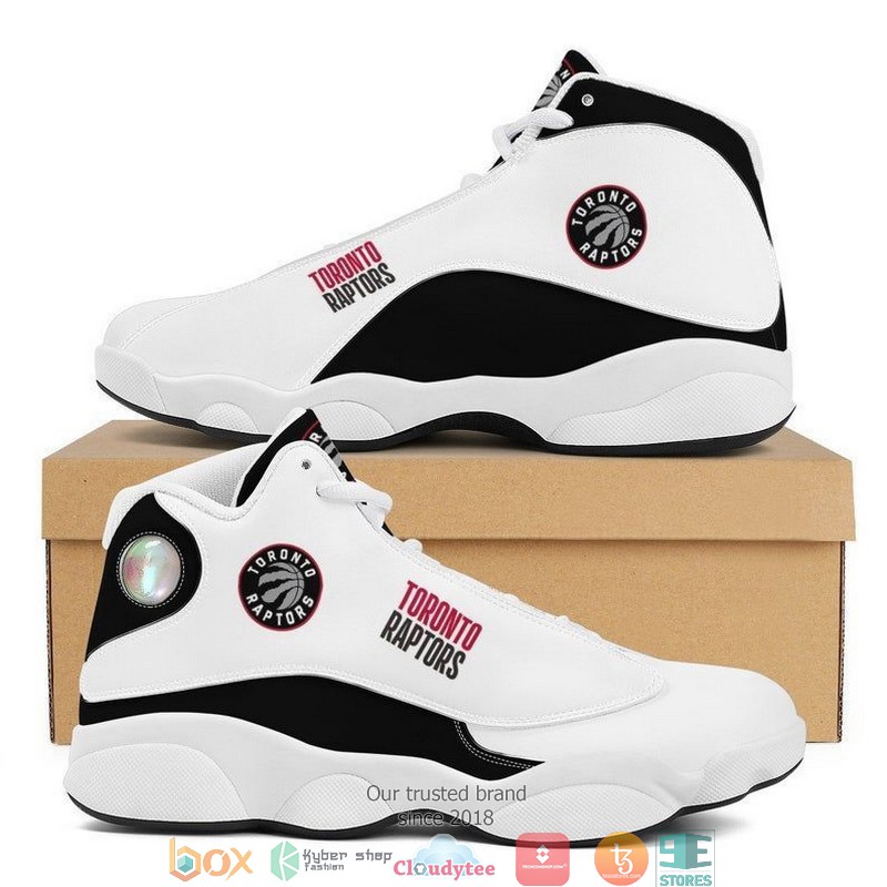 NBA Toronto Raptors White Black Air Jordan 13 Shoes