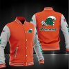 NCAA Tulane Green Wave Orange White Baseball Jacket
