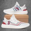 MLB Boston Red Sox White Red Yeezy Boost Sneakers