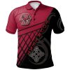 NCAA Boston College Eagles Custom Text Celtic Pattern Polo Shirt
