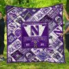 NCAA Northwestern Wildcats EST 1851 Quilt Blanket