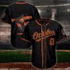 MLB Baltimore Orioles Custom Number Black Baseball Jersey