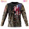 MLB Atlanta Braves Custom Name Number Special Camo Realtree Hunting Sweatshirt