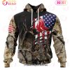 MLB Boston Red Sox Custom Name Number Special Camo Realtree Hunting Pullover Hoodie