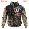 MLB Oakland Athletics Custom Name Number Special Camo Realtree Hunting Pullover Hoodie