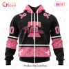 MLB Philadelphia Phillies Custom Name Number Pink Breast Cancer Zip Up Hoodie