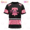 MLB Philadelphia Phillies Custom Name Number Pink Breast Cancer T-Shirt