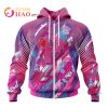 MLB Pittsburgh Pirates Fearless Against Breast Cancer Zip Up Hoodie