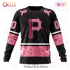MLB Pittsburgh Pirates Custom Name Number Pink Breast Cancer Sweatshirt