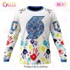 NBA Portland Trail Blazers Custom Name Number Autism Awareness Sweatshirt