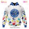 NBA Toronto Raptors Custom Name Number Autism Awareness Pullover Hoodie
