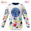 NBA Toronto Raptors Custom Name Number Autism Awareness Sweatshirt