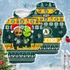 MLB Oakland Athletics Baby Groot And Grinch Ugly Christmas Pullover Hoodie