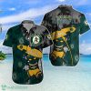 MLB Oakland Athletics Custom Name Tiki Hawaiian Shirt