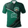 NCAA Ohio Bobcats Custom Number Tattoo Polynesian Polo Shirt