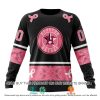 MLB Houston Astros Custom Name Number Pink Breast Cancer Sweatshirt