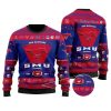 NCAA SMU Mustangs Custom Name Ugly Christmas Sweater