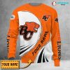 CFL BC Lions Custom Name Orange White Sweatshirt