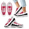 NCAA Ball State Cardinals Lovely Ball Jagged Saws Creative Draw Running Shoes