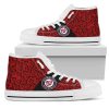 MLB Washington Nationals Perfect Cross Color Absolutely Nice High Top Shoes