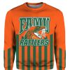 NCAA Florida A&M Rattlers Custom Name Number Orange Green Sweatshirt