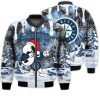 MLB Seattle Mariners Snoopy Dabbing The Peanuts Ugly Christmas Bomber Jacket