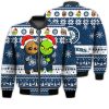 MLB Seattle Mariners Baby Groot And Grinch Ugly Christmas Bomber Jacket