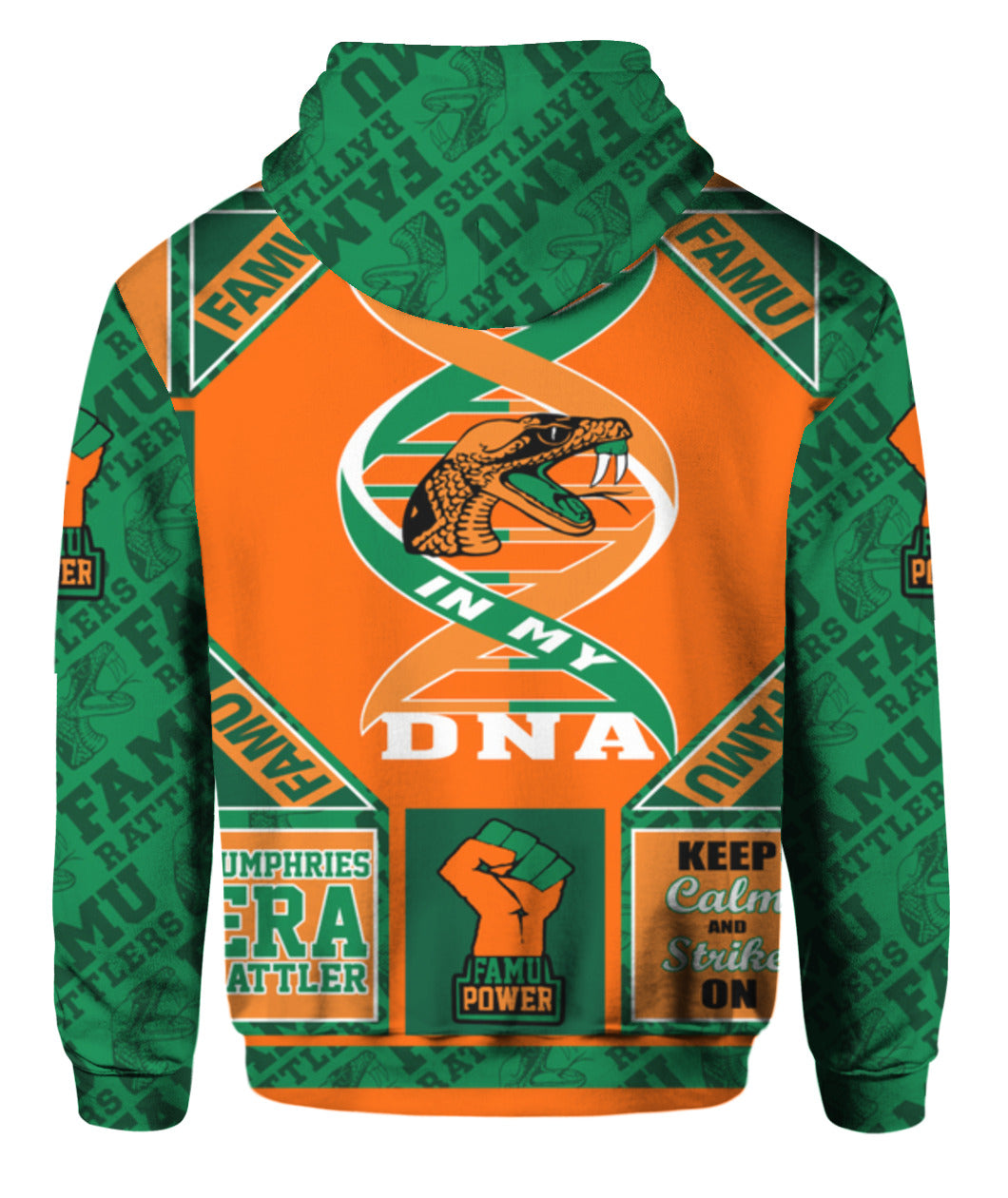 NCAA Florida A&M Rattlers Pride Flag Zip Up Hoodie