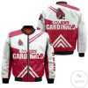 NCAA Ball State Cardinals Stripes Cross Shoulders Bomber Jacket