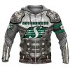 CFL Saskatchewan Roughriders Custom Name Number Armor Zip Up Hoodie