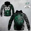 CFL Saskatchewan Roughriders Custom Name Number New Rose Dragon Pullover Hoodie